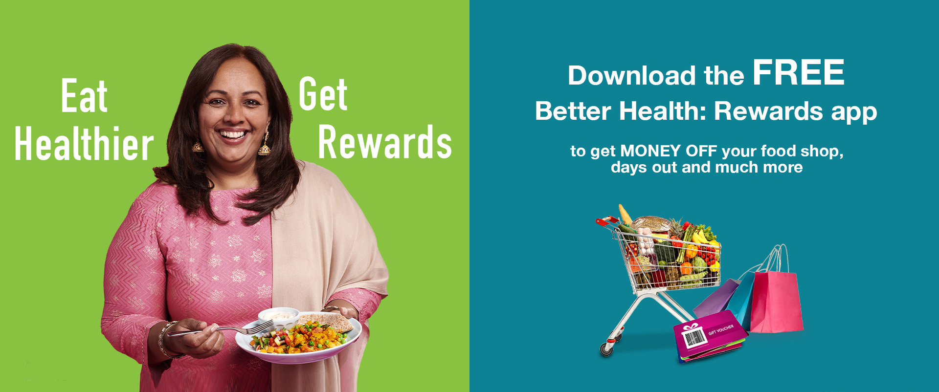 Sign up to the Better Health: Rewards App