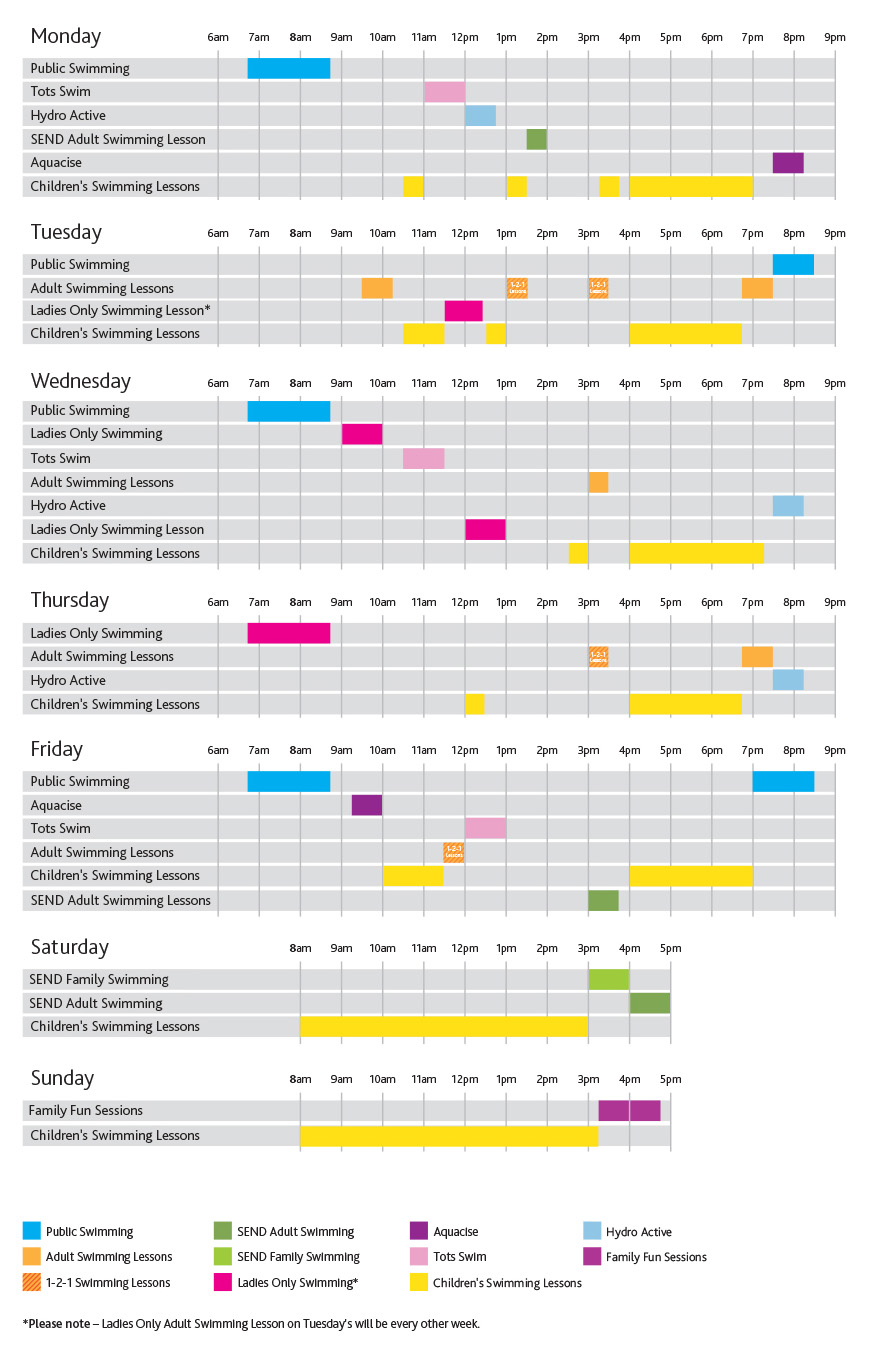 Bilston Studio Pool Timetable